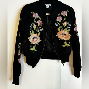 Glamorous Floral Bomber Jacket